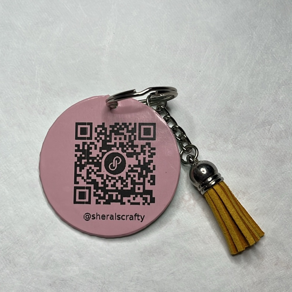 QR Code Keychain with Tassel Pick Your Color - Picture 14 of 17